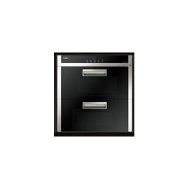 ZTD100F-04C 黑色渐变钢化玻璃面板，搭配明亮干净的现代厨房！